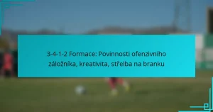 3-4-1-2 Formace: Povinnosti ofenzivního záložníka, kreativita, střelba na branku