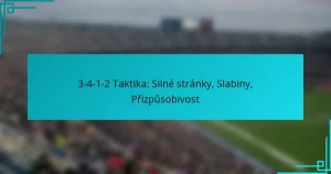 3-4-1-2 Taktika: Silné stránky, Slabiny, Přizpůsobivost